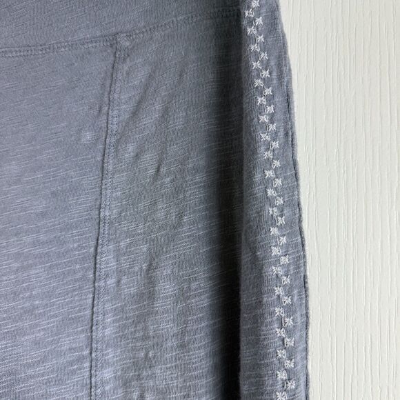 Mododoc Los Angeles Women's Jogger Pants Side Ties Embroidered Gray Size S - Picture 3 of 12